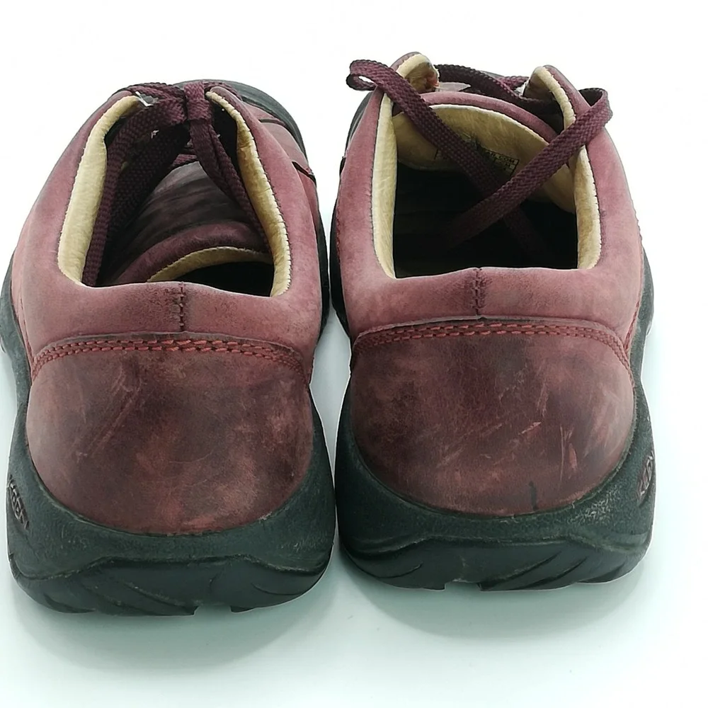 Keen Shoes‎ Womens Sneakers Presidio Red Burgundy Leather Lace Up 7
